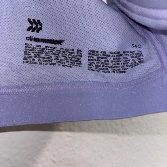 Purple all in motion 34C sports bra - Picture 2 of 2